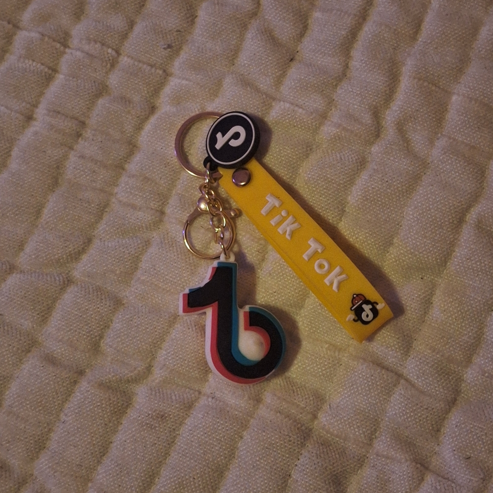 Logo Keychain with Yellow Strap
